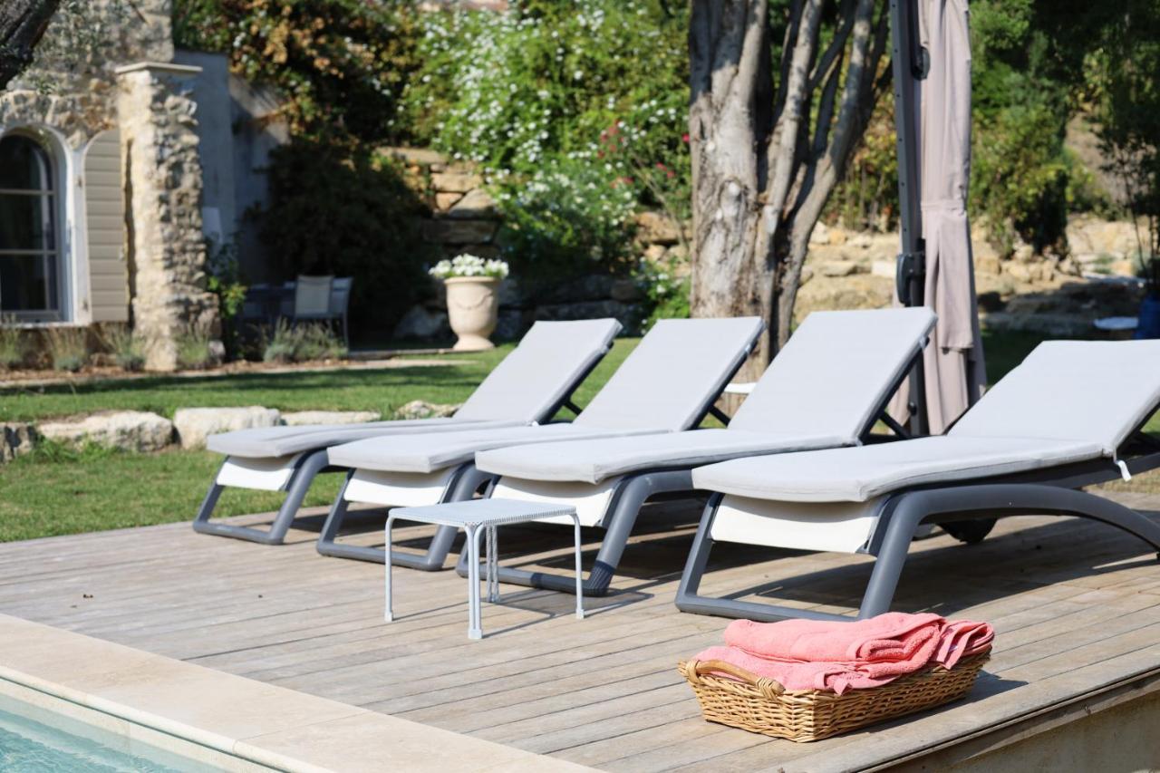 L'Elegante Bastide En Pierre Avec Vue Sur Le Vieux Village De Mougins Zewnętrze zdjęcie